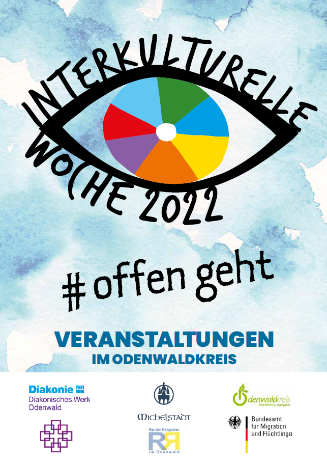 Logo der Interkulturellen Woche (IKW) mit dem Motto # offen geht